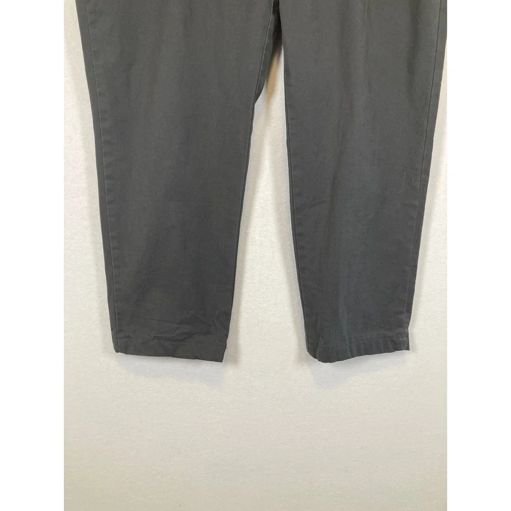 Classic Banana Republic Men 36x30 Charcoal Grey Athletic Fit Stretch Chino Pants